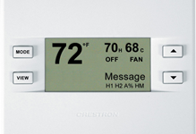 Crestron CHV-TSTAT-FCU-A CHV-TSTAT-FCU-A Heating/Cooling Fan-Coil Thermostat, Almond