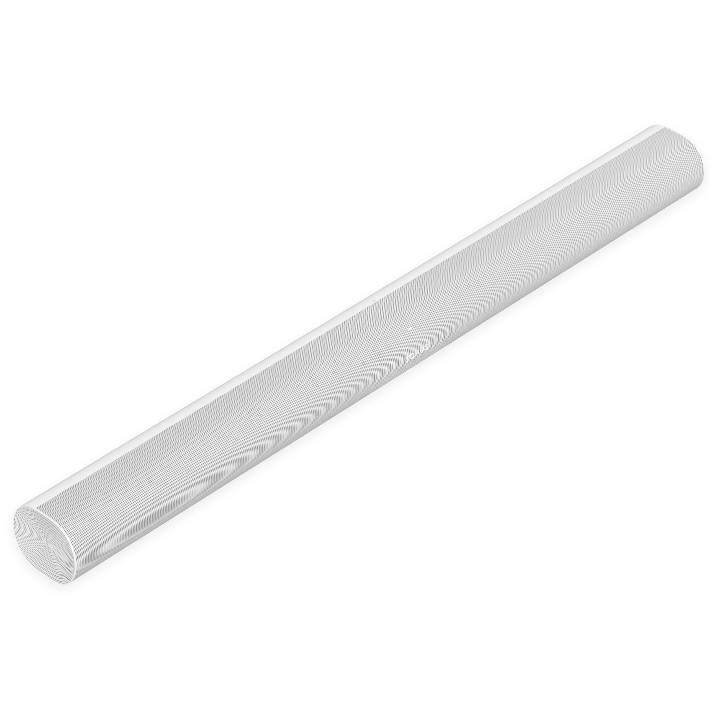 Sonos Arc Gen 1 Dolby Atmos soundbar in white, angled front view