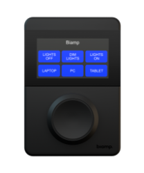 Biamp Apprimo TEC-X 1000 Biamp Apprimo TEC-X 1000, TEC-X 1000, AV control pad, room control, control keypad, volume control, meeting room control, Apprimo, networked controller, wall control, huddle room control, AV controller