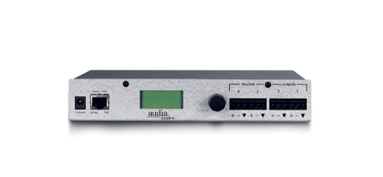 Biamp AudiaEXPO-4 Biamp, AudiaEXPO-4, Audia, output expander, mini-expander, CobraNet expander, four channel outputs, networked audio, distributed audio, commercial audio