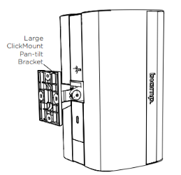 Biamp Desono CMX-LG Desono CMX-LG, Biamp, ClickMount, pan tilt bracket, speaker mount, loudspeaker bracket, Desono EX, surface mount speaker mount, large bracket, commercial audio mount, AV accessory, speaker mounting