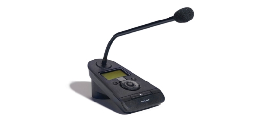 Biamp NPS-1 Biamp NPS-1, NPS-1, Biamp paging station, networked paging station, paging microphone, zone paging, announcement console, tabletop paging, commercial paging, Biamp paging, reception paging, DSP paging station, paging console, live announcements