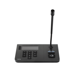 Biamp NPX G1100 NPX G1100, Biamp, paging station, gooseneck microphone, 10 button paging, multi-zone paging, networked paging, Tesira paging, PoE microphone, AVB, Dante, announcement microphone, commercial paging
