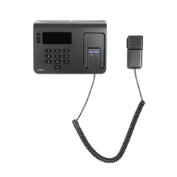 Biamp NPX H1100 NPX H1100, Biamp, paging station, handheld microphone, 10 button paging, multi-zone paging, networked paging, Tesira paging, PoE microphone, AVB, Dante, announcement microphone, commercial paging