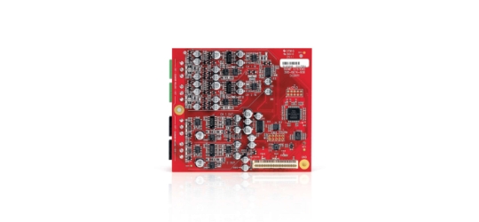 Biamp Tesira EIOC-4 Biamp Tesira EIOC-4, Tesira EIOC-4, EIOC-4, EX-MOD card, expander I/O card, analog input output, line output, mic input, Tesira expander, DSP expander, phantom power, Biamp Tesira, modular expander card
