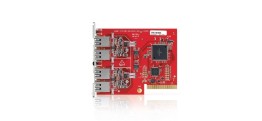 Biamp Tesira STC-2 Tesira STC-2, Biamp STC-2, telephone interface card, POTS card, Tesira telephony, analog phone card, Biamp Tesira, SERVER-IO card, teleconferencing, 2-line telephone, modular card, phone interface