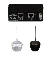 Biamp Tesira TCM-1EX Black 5M Biamp Tesira TCM-1EX 5M, TCM-1EX, Biamp, beamtracking microphone expansion, ceiling microphone, pendant microphone, AVB microphone, conference room microphone, Tesira, Parle, expansion array, extended cable, large room microphone, ceiling array mic, black