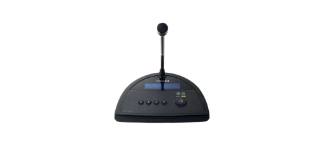 Biamp Vocia DS-4 Vocia DS-4, Biamp Vocia DS-4, desk station, paging station, four zone paging, tabletop paging microphone, networked PA, live announcements, public address, Vocia, zone paging, Biamp