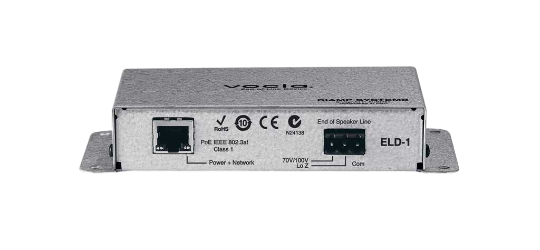 Biamp Vocia ELD-1 Vocia ELD-1, Biamp Vocia ELD-1, end of line device, speaker line supervision, line fault detection, voice evacuation, mass notification, paging supervision, public address, Vocia, life safety, Biamp