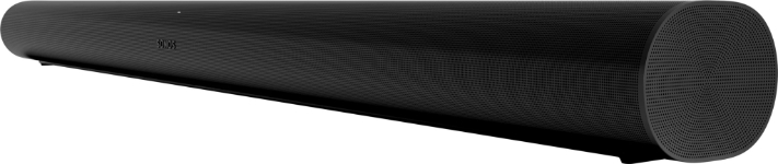 Sonos Arc matte white Dolby Atmos soundbar angled front view