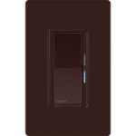 Lutron DVRF-5NE-BR Diva Smart ELV+ Dimmer, Phase Selectable, 250W LED, Neutral Req, Brown