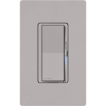 Lutron DVRF-5NE-GR Diva Smart ELV+ Dimmer, Phase Selectable, 250W LED, Neutral Req, Gray