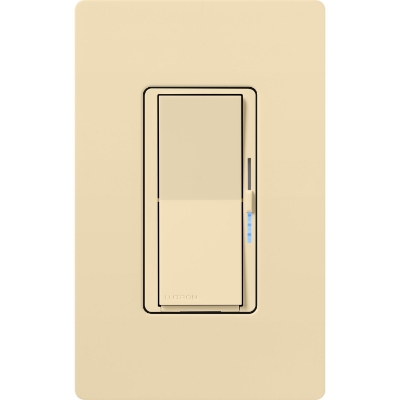 Lutron DVRF-5NE-IV Diva Smart ELV+ Dimmer, Phase Selectable, 250W LED, Neutral Req, Ivory