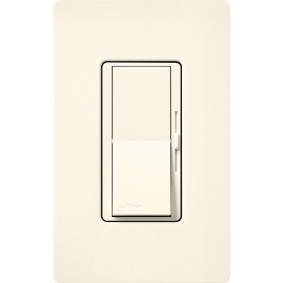 Lutron DVSCSTV-BI Diva 0-10V Dimmer, 8A, 120-277V, Single-Pole/3-Way, Satin Biscuit