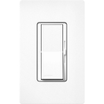 Lutron DVSCSTV-BW Diva 0-10V Dimmer, 8A, 120-277V, Single-Pole/3-Way, Satin Brilliant White
