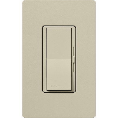 Lutron DVSCSTV-CY Diva 0-10V Dimmer, 8A, 120-277V, Single-Pole/3-Way, Satin Clay