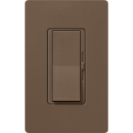 Lutron DVSCSTV-EP Diva 0-10V Dimmer, 8A, 120-277V, Single-Pole/3-Way, Satin Espresso