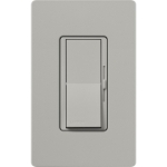 Lutron DVSCSTV-PB Diva 0-10V Dimmer, 8A, 120-277V, Single-Pole/3-Way, Satin Pebble