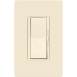 Lutron DVSTV-AL Diva 0-10V Dimmer, 8A Line Voltage, Single-Pole/3-Way, 120-277V, Almond