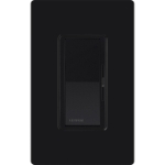 Lutron DVSTV-BL Diva 0-10V Dimmer, 8A Line Voltage, Single-Pole/3-Way, 120-277V, Black