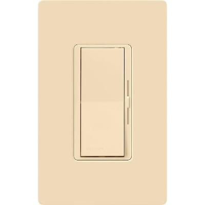 Lutron DVSTV-IV Diva 0-10V Dimmer, 8A Line Voltage, Single-Pole/3-Way, 120-277V, Ivory