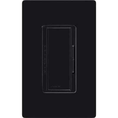 Lutron MA-PRO-BL Maestro PRO LED+ Dimmer, 250W LED/500W ELV/400VA MLV, Phase Selectable, Black