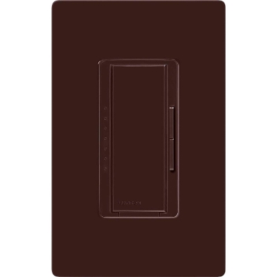 Lutron MA-PRO-BR Maestro PRO LED+ Dimmer, 250W LED/500W ELV/400VA MLV, Phase Selectable, Brown