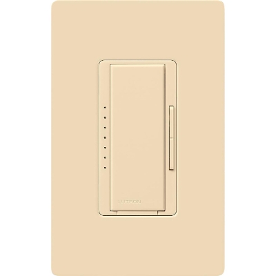 Lutron MA-PRO-IV Maestro PRO LED+ Dimmer, 250W LED/500W ELV/400VA MLV, Phase Selectable, Ivory