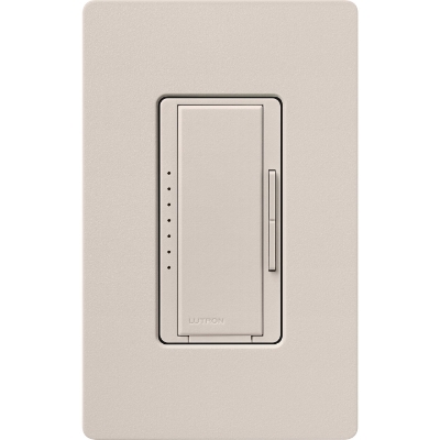 Lutron MA-PRO-TP Maestro PRO LED+ Dimmer, 250W LED/500W ELV/400VA MLV, Phase Selectable, Taupe
