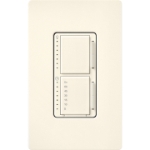 Lutron MACL-L3T251-BI Maestro LED+ Dual Dimmer & Timer, 75W LED / 2.5A Light or Fan Timer, Biscuit