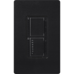Lutron MACL-L3T251-MN Maestro LED+ Dual Dimmer & Timer, 75W LED / 2.5A Light or Fan Timer, Midnight