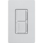Lutron MACL-L3T251-PD Maestro LED+ Dual Dimmer & Timer, 75W LED / 2.5A Light or Fan Timer, Palladium