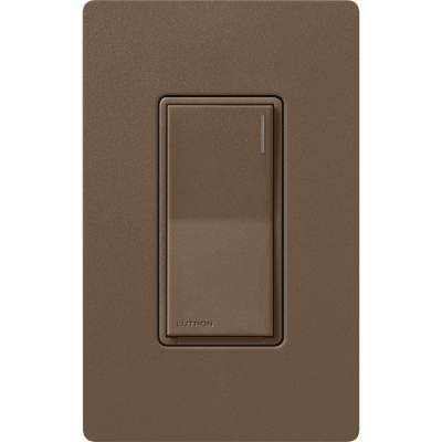 Lutron ST-6ANS-EP Sunnata Touch On/Off Switch, 6A Lighting / 3A Motor, Neutral Required, Espresso
