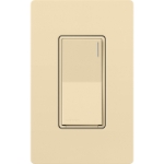 Lutron ST-6ANS-IV Sunnata Touch On/Off Switch, 6A Lighting / 3A Motor, Neutral Required, Ivory