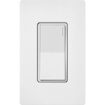 Lutron ST-6ANS-SW Sunnata Touch On/Off Switch, 6A Lighting / 3A Motor, Neutral Required, Snow White