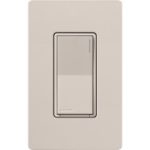 Lutron ST-6ANS-TP Sunnata Touch On/Off Switch, 6A Lighting / 3A Motor, Neutral Required, Taupe