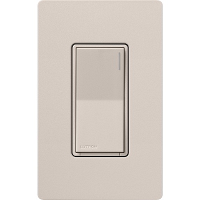 Lutron ST-6ANS-TP Sunnata Touch On/Off Switch, 6A Lighting / 3A Motor, Neutral Required, Taupe