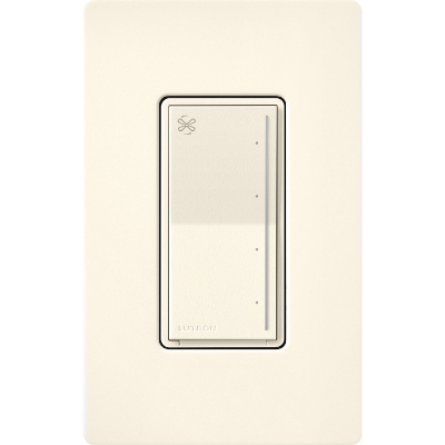 Lutron ST-FSQ-N-BI Sunnata Touch Fan Control, 4-Speed, 1.5A, Neutral Required, Biscuit