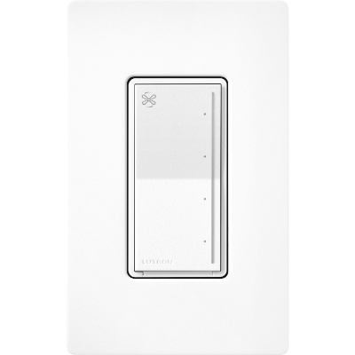 Lutron ST-FSQ-N-BW Sunnata Touch Fan Control, 4-Speed, 1.5A, Neutral Required, Brilliant White