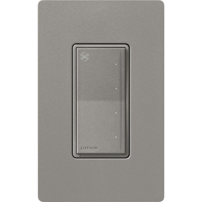 Lutron ST-FSQ-N-CS Sunnata Touch Fan Control, 4-Speed, 1.5A, Neutral Required, Cobblestone