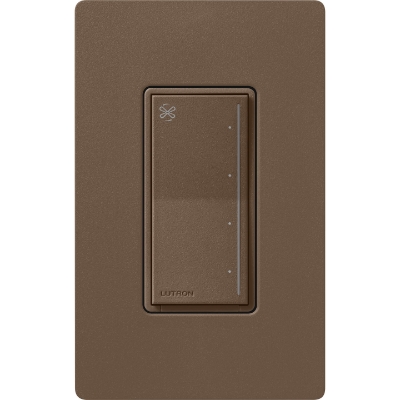 Lutron ST-FSQ-N-EP Sunnata Touch Fan Control, 4-Speed, 1.5A, Neutral Required, Espresso