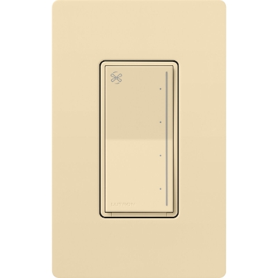 Lutron ST-FSQ-N-IV Sunnata Touch Fan Control, 4-Speed, 1.5A, Neutral Required, Ivory