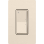 Lutron ST-FSQ-N-LA Sunnata Touch Fan Control, 4-Speed, 1.5A, Neutral Required, Light Almond