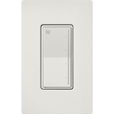 Lutron ST-FSQ-N-LG Sunnata Touch Fan Control, 4-Speed, 1.5A, Neutral Required, Lunar Gray