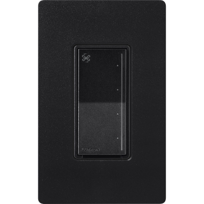 Lutron ST-FSQ-N-MN Sunnata Touch Fan Control, 4-Speed, 1.5A, Neutral Required, Midnight