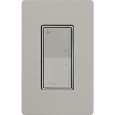 Lutron ST-FSQ-N-PB Sunnata Touch Fan Control, 4-Speed, 1.5A, Neutral Required, Pebble