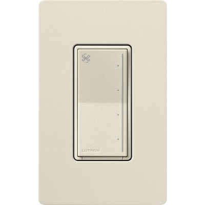 Lutron ST-FSQ-N-PM Sunnata Touch Fan Control, 4-Speed, 1.5A, Neutral Required, Pumice