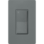 Lutron ST-FSQ-N-SL Sunnata Touch Fan Control, 4-Speed, 1.5A, Neutral Required, Slate