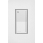 Lutron ST-FSQ-N-SW Sunnata Touch Fan Control, 4-Speed, 1.5A, Neutral Required, Snow White