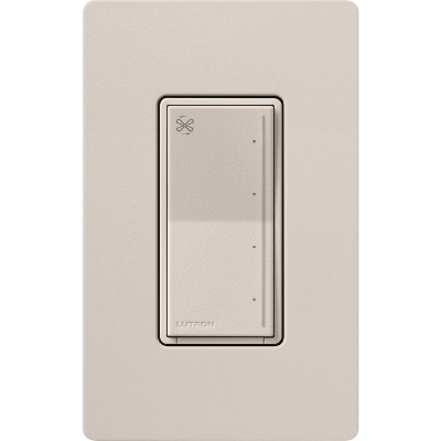 Lutron ST-FSQ-N-TP Sunnata Touch Fan Control, 4-Speed, 1.5A, Neutral Required, Taupe